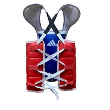 adidas Unisex's WT Taekwondo Martial Arts TKD Body Protector Chest Guard, Blue, Small