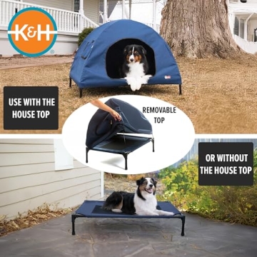 K&H Portable Pet Cot Tent - Dog Bed & Shade