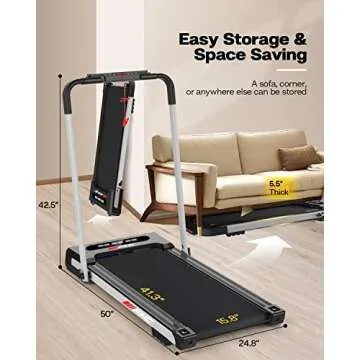 FYC 2-in-1 Folding Treadmill for Home & Office