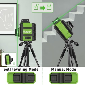 Huepar Laser Level 360 Rechargeable Green Beam Tool