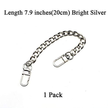 HAHIYO Bright Silver Purse Chain Strap Comfortable Durable