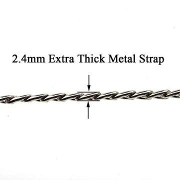 HAHIYO Bright Silver Purse Chain Strap Comfortable Durable