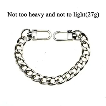HAHIYO Bright Silver Purse Chain Strap Comfortable Durable