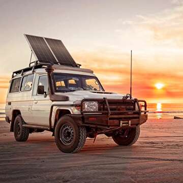 BougeRV 5BB 180 Watts Mono Solar Panel, 12 Volts Monocrystalline Solar Cell Charger High Efficiency Module for RV Marine Boat Off Grid