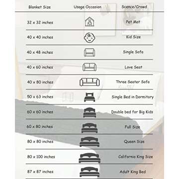 Chunky Handwoven Knit Throw Blanket Cozy Chenille Decor