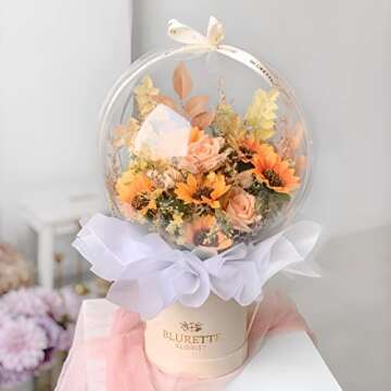 50-Pack Crystal Clear Bobo Balloons for Parties