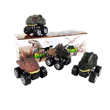 Dinosaur Pull Back Cars for Kids Ages 3-5 - DINOBROS