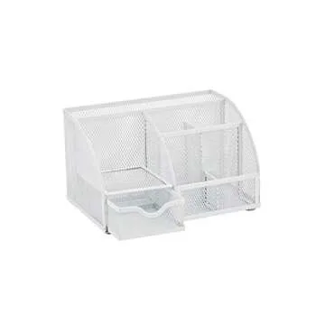 ANNOVA Mesh Desk Organizer with 7 Compartments and Drawer