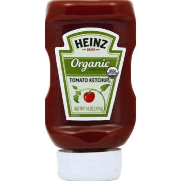 Heinz Organic Tomato Ketchup (14 oz Bottle) (Pack of 2)