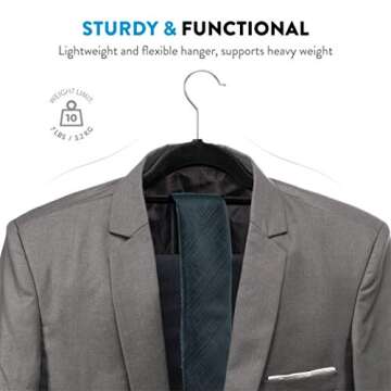 Stylish Zober Velvet Hangers 20 Pack Non-Slip Design