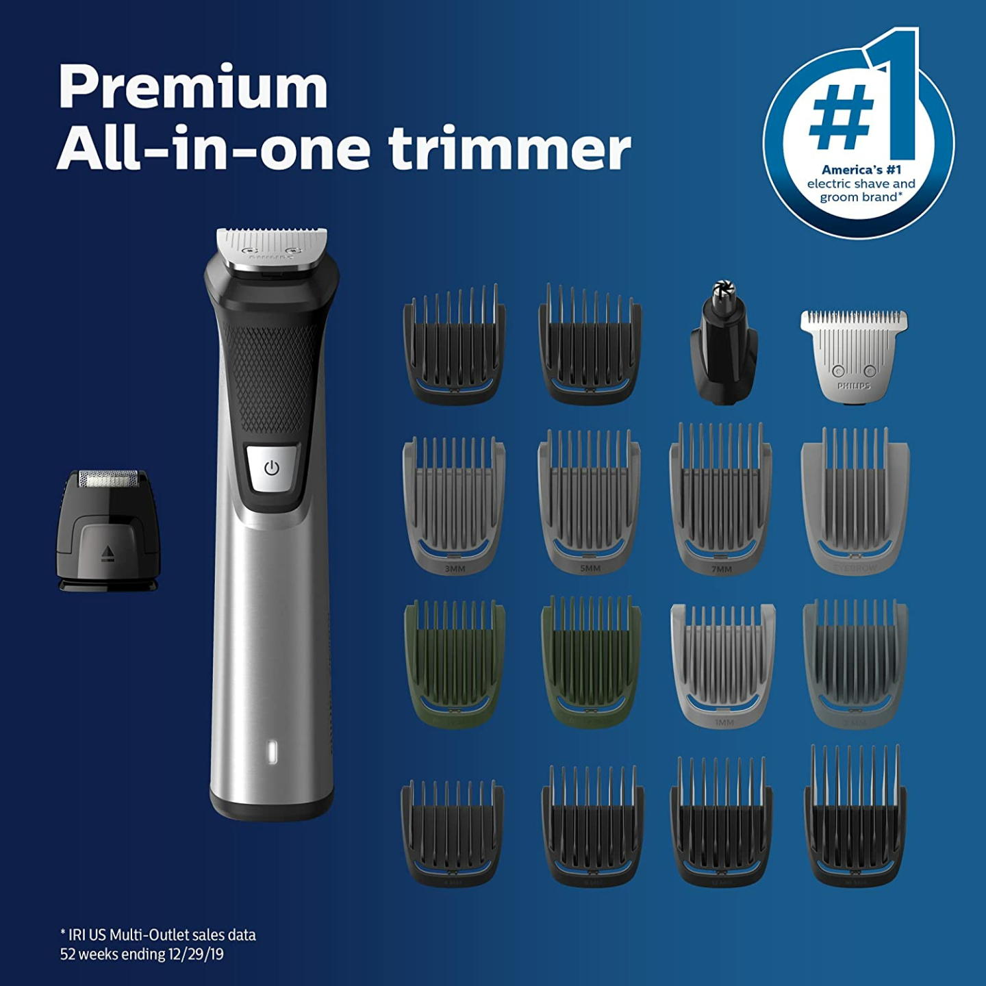 Philips Norelco Multigroomer 7000 - 23-Piece Kit