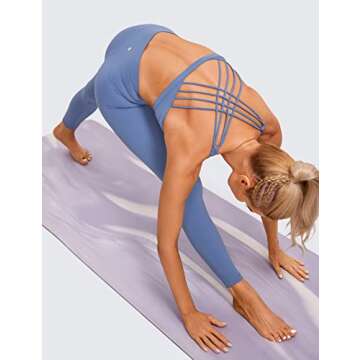 CRZ YOGA Women's Criss Cross Back Sports Bra Style