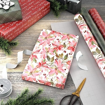 Hallmark Recyclable Christmas Wrapping Paper - Elegant Designs