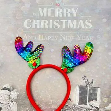 6 PCS Christmas Headbands for All Ages and Festive Fun