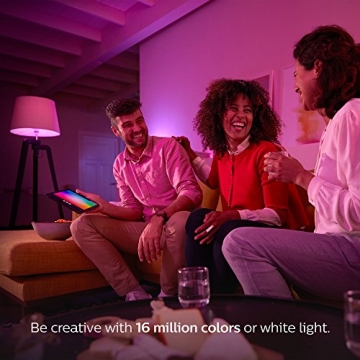 Philips Hue White and Color Ambiance 1st Generation BR30 60W Equivalent Dimmable LED Smart Flood Light (Older Model Compatible with Amazon Alexa Apple HomeKit and Google Assistant)