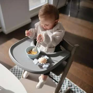 Mess-Free mushie Baby Bib for Ages 6-24 Months