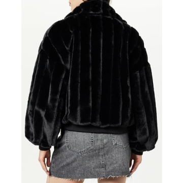 Chic Plus Size Marcia Faux Fur Bomber Jacket
