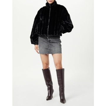 Chic Plus Size Marcia Faux Fur Bomber Jacket