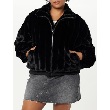 Chic Plus Size Marcia Faux Fur Bomber Jacket
