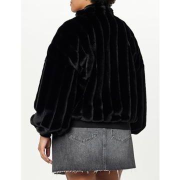 Chic Plus Size Marcia Faux Fur Bomber Jacket