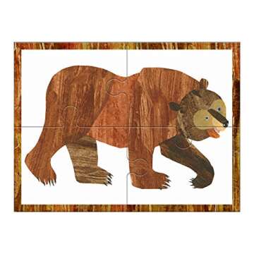 Mudpuppy Brown Bear 4-in-a-Box Puzzles for Kids