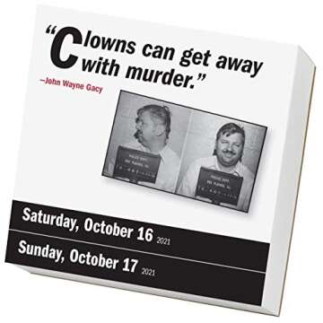 A Year of True Crime Page-A-Day Calendar 2021