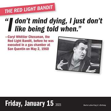 A Year of True Crime Page-A-Day Calendar 2021