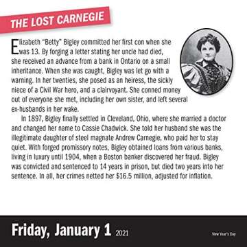 A Year of True Crime Page-A-Day Calendar 2021