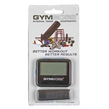 Gymboss Interval Timer and Stopwatch - Black/Blue SOFTCOAT