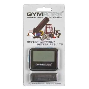 Gymboss Interval Timer and Stopwatch - Black/Blue SOFTCOAT