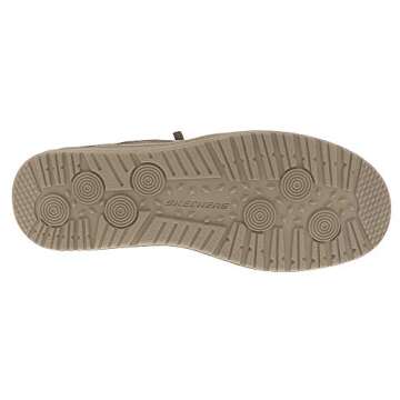 Skechers mens Melson-volgo Canvas Slip on Moccasin, Brown, 10.5 US