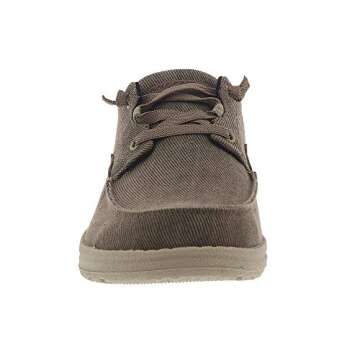 Skechers mens Melson-volgo Canvas Slip on Moccasin, Brown, 10.5 US