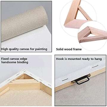 GUBIYU Home Dining Room Family Wall Decor for Living Room Kitchen Pictures Wall Art Sets of 3 Decor Family Quotes Canvas Prints Wall Art Posters Bedroom Artwork for Wall over Bed Large Canvas Wall Art