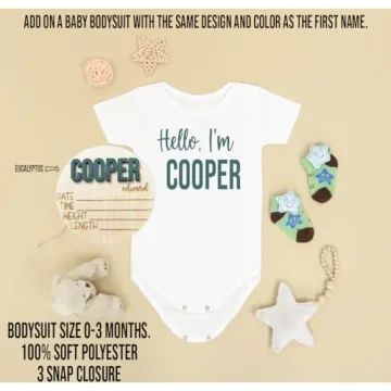 Personalized 3D Wooden Baby Name Announcement Sign