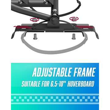 FLYTRAKS Hoverboard Go Kart, Hoverboard Attachments Compatible with 6.5"-10" Hoverboards Two Wheel Self Balancing Scooter for Kids (Not Including Hoverboard), K1