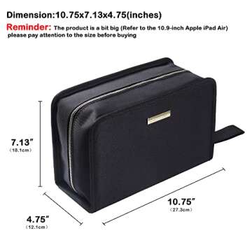 ROWNYEON Lipstick Organizer Case Lipstick Holder 67 Slots Portable Lipstick Bag Travel Makeup Bag Co...