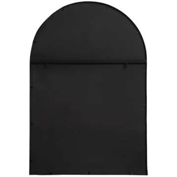 Elegant Decor Motif Black Windowpane Mirror 42x28