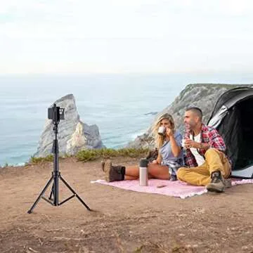 Fugetek 67" Tripod With Bluetooth Remote For iPhone & Android