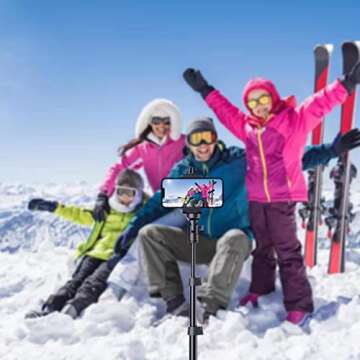 Fugetek 67" Tripod With Bluetooth Remote For iPhone & Android