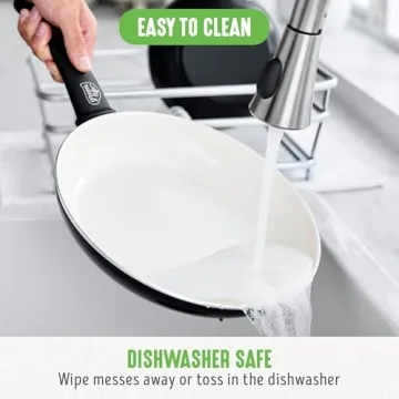 GreenLife Soft Grip 16 Piece Cookware Set Non-Toxic Ceramic Nonstick