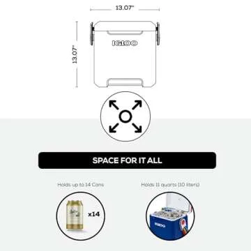 Igloo 11 Quart Tailgating Cooler with Ice Retention