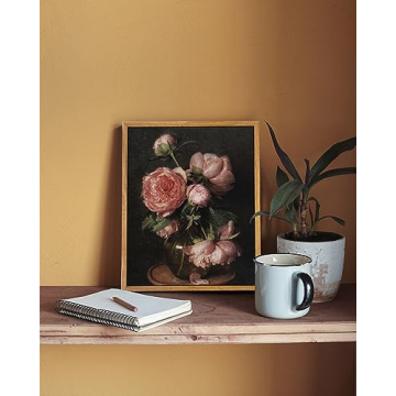 VIYYIEA Vintage Canvas Wall Art Set - Floral Elegance
