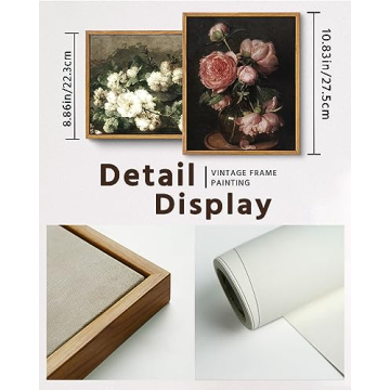 VIYYIEA Vintage Canvas Wall Art Set - Floral Elegance