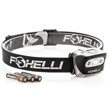 Foxelli MX20 LED Headlamp - Bright, Waterproof Outdoor Light