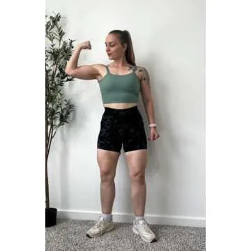 Aoxjox Women's Workout Sports Bras Fitness Padded Backless Yoga Crop Tank Top Twist Back Cami (Sage Green, Small)