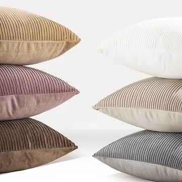 YCOLL 24x24 Velvet Pillow Covers Set of 2