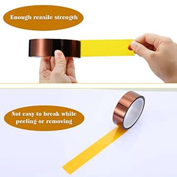 Outus 2 Rolls Heat Resistant Transfer Tape for Crafts