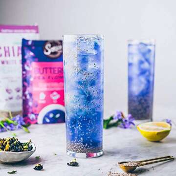 Suncore Foods Butterfly Pea Flowers - Caffeine-Free Tea