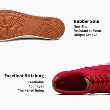 Yageyan Men Canvas Low Cut Sneakers for Stylish Comfort