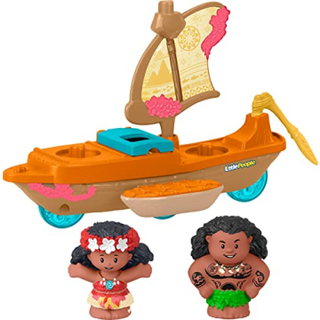 Enchanting Fisher-Price Moana & Maui Canoe Sailboat for Kids' Fun!